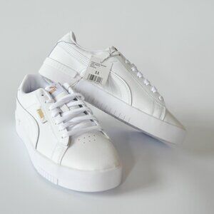 PUMA Women's White Court Leather Sneakers New